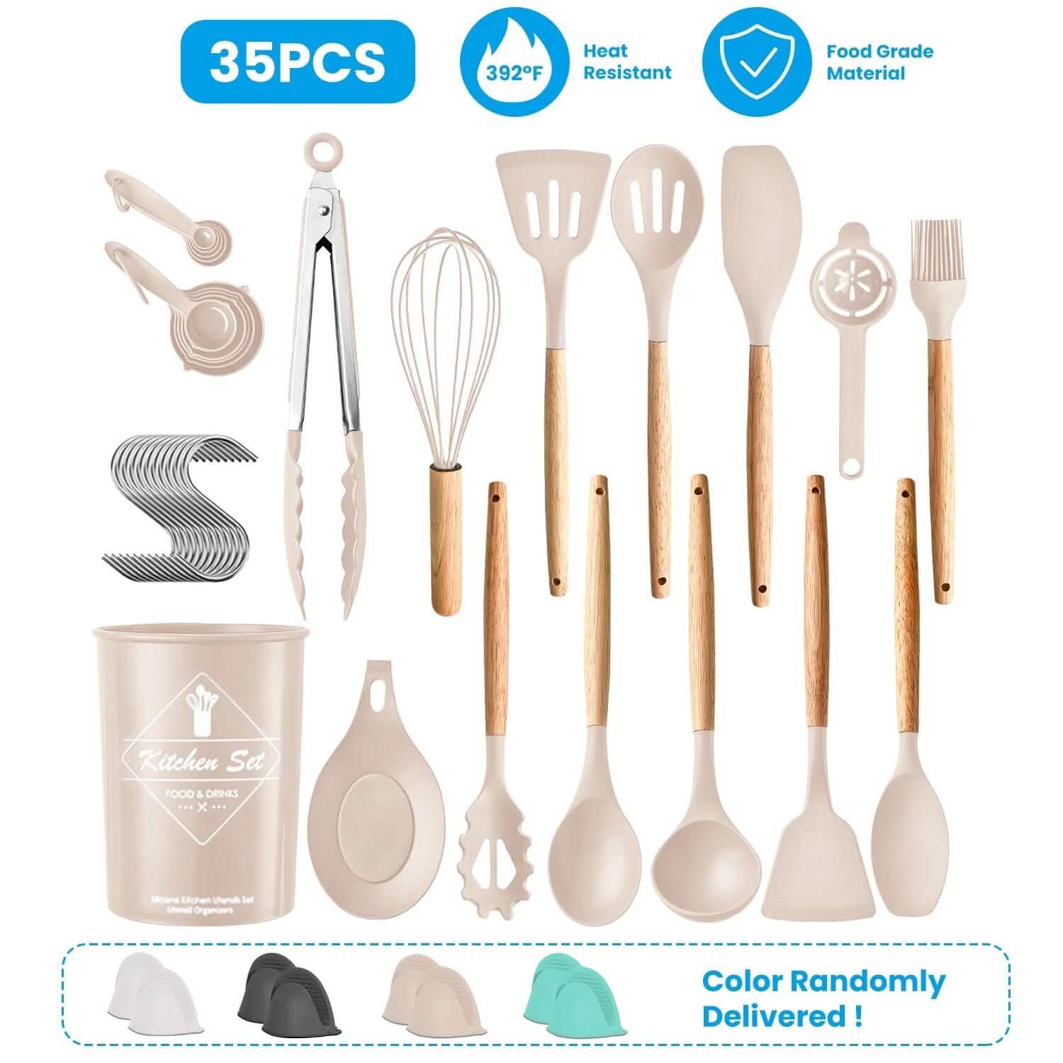 35-Pieces: Kitchen Cooking Utensils Set DailySale