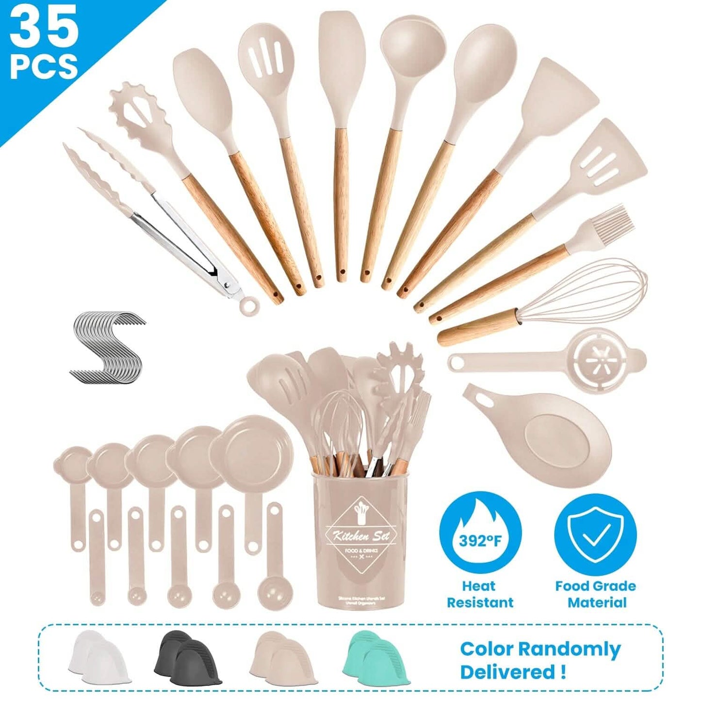 35-Pieces: Kitchen Cooking Utensils Set DailySale
