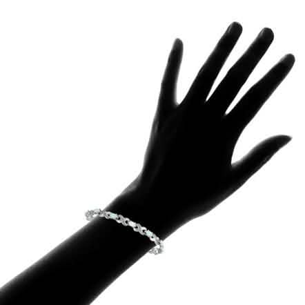 3.55 CTW Genuine Opal "X's and O's" Opal Bracelet By MUIBLU Gems DailySale