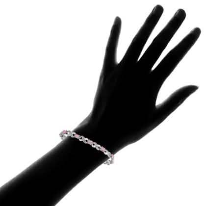 3.55 CTW Genuine Opal "X's and O's" Opal Bracelet By MUIBLU Gems DailySale