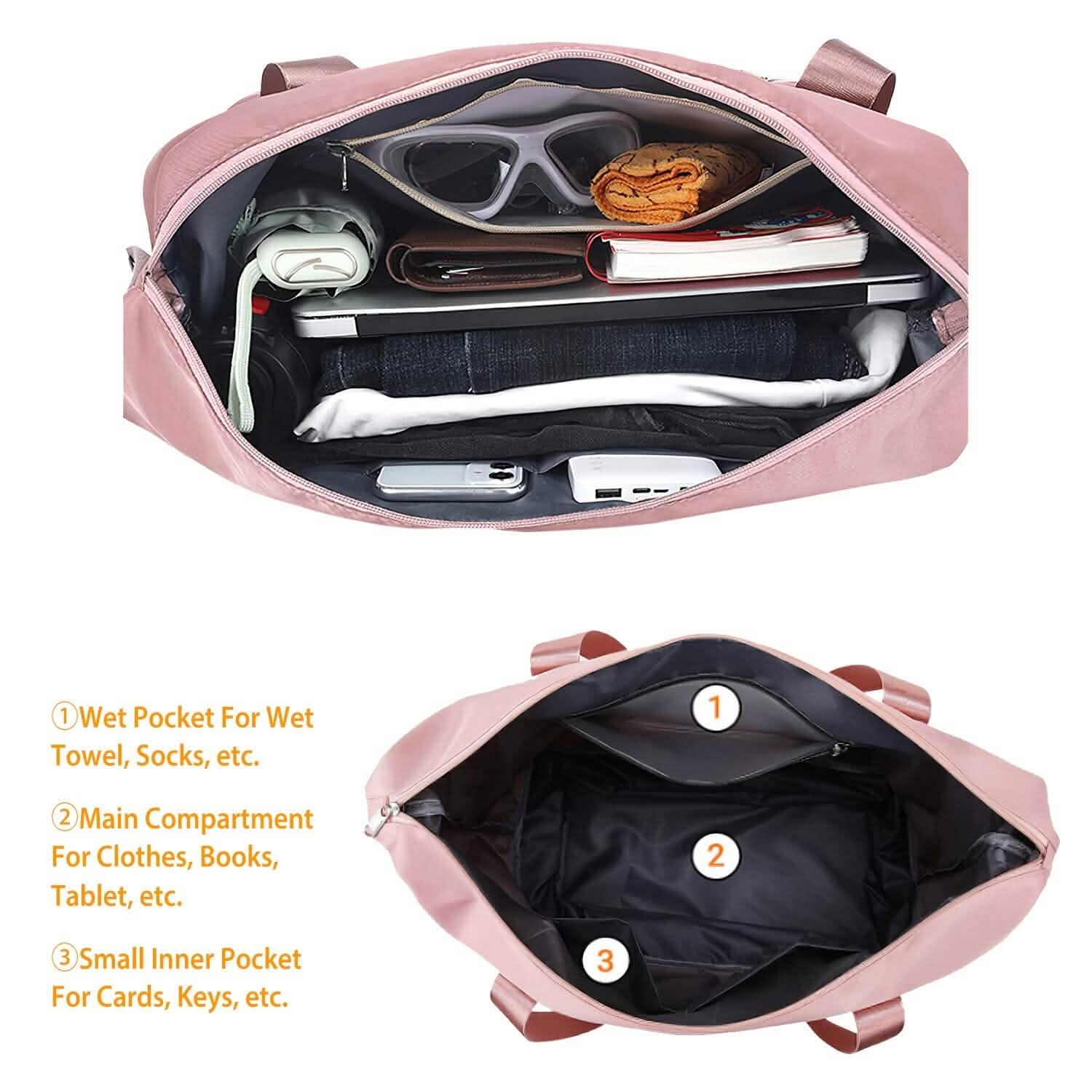 35L/9.2Gal Shoulder Travel Duffle Bag with Luggage Sleeve DailySale