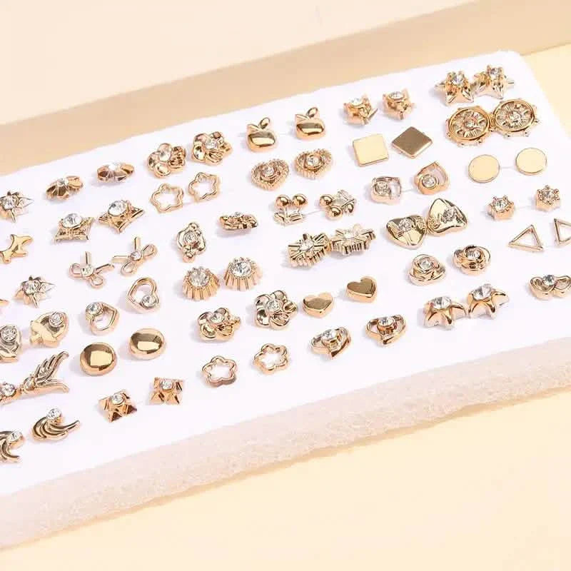 36-Pairs: Women's Fashion Earrings Set - Assorted Heart, Flower, Geometric & More DailySale