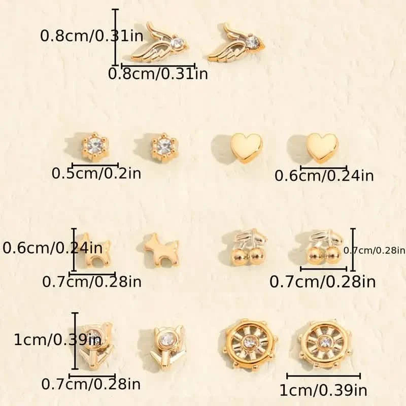 36-Pairs: Women's Fashion Earrings Set - Assorted Heart, Flower, Geometric & More DailySale