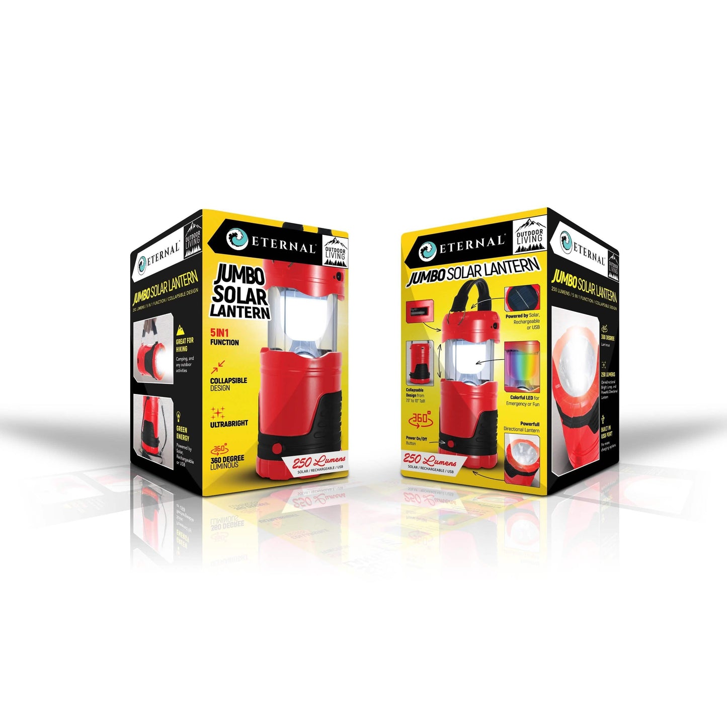360-Degree Solar Powered LED 5-in-1 Lantern DailySale