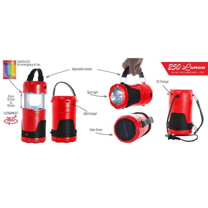 360-Degree Solar Powered LED 5-in-1 Lantern DailySale