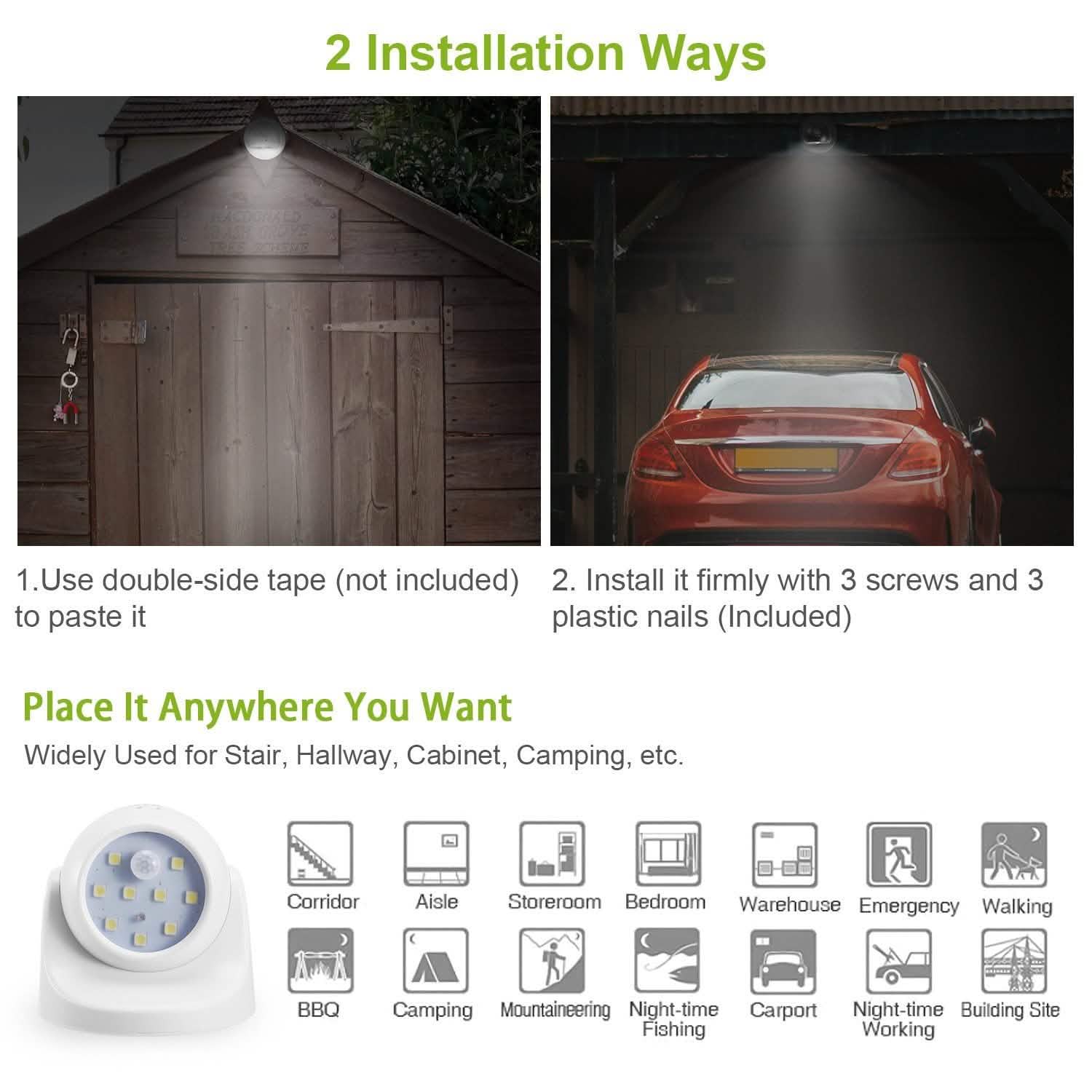 360¬∞ LED Light Sensor Cordless Night Lamps DailySale