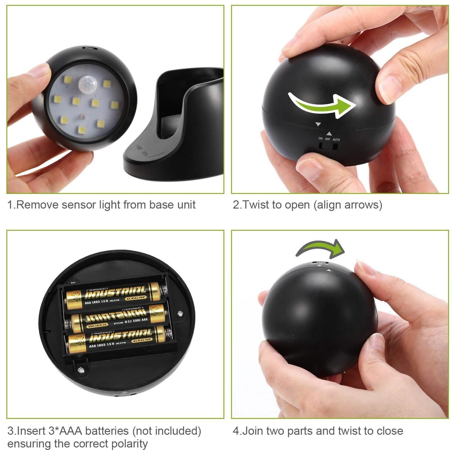 360¬∞ LED Light Sensor Cordless Night Lamps DailySale