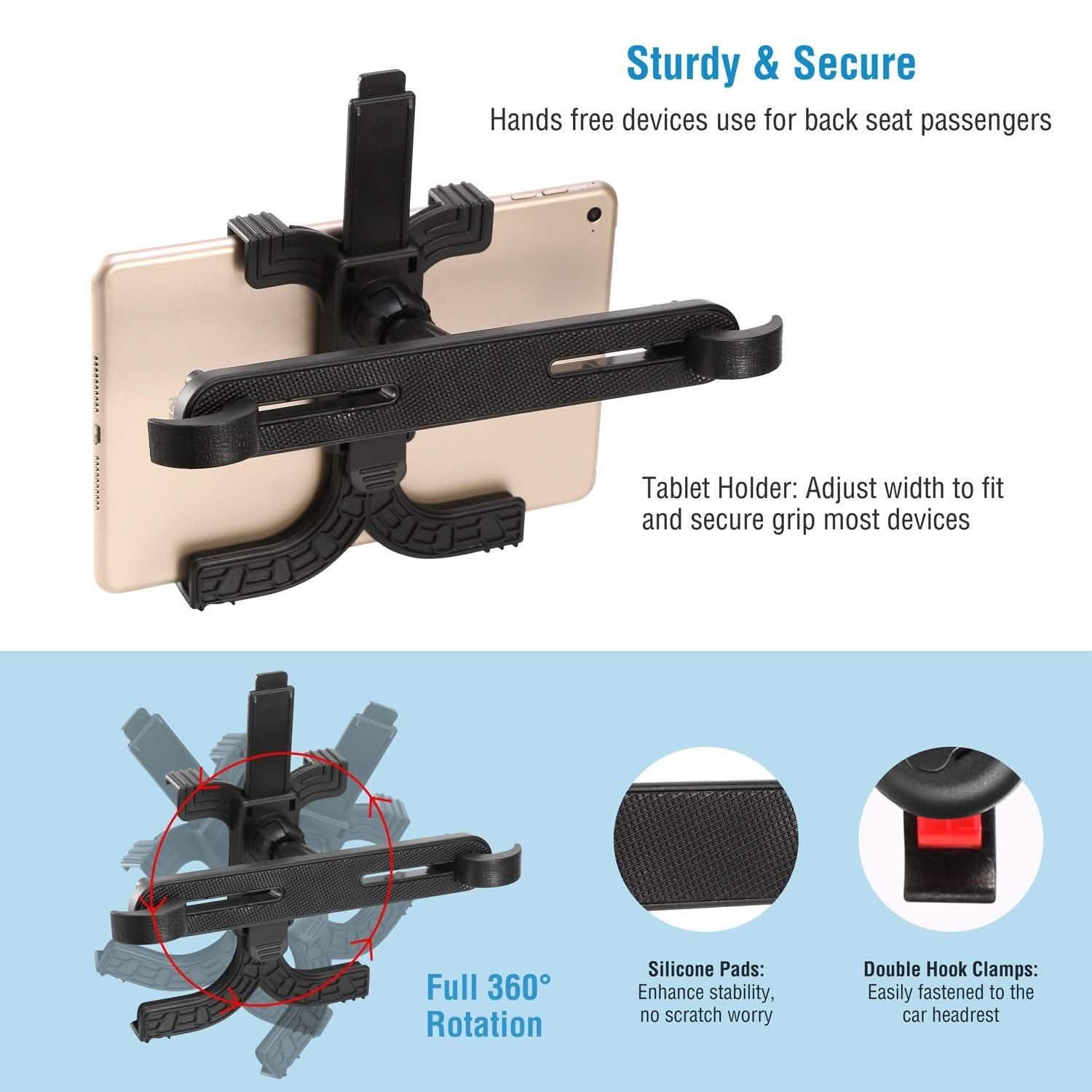 360° Rotation Car Tablet Holder DailySale
