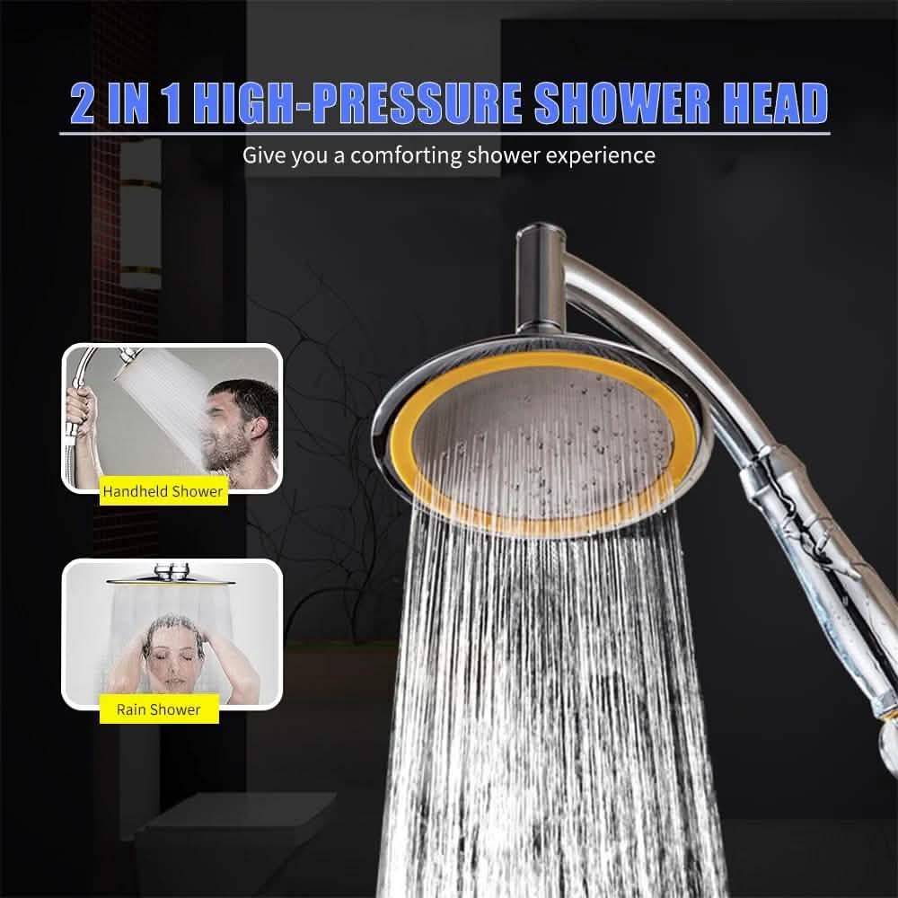 360°Rotatable Adjustable Bathroom Rain Shower Head Spray DailySale