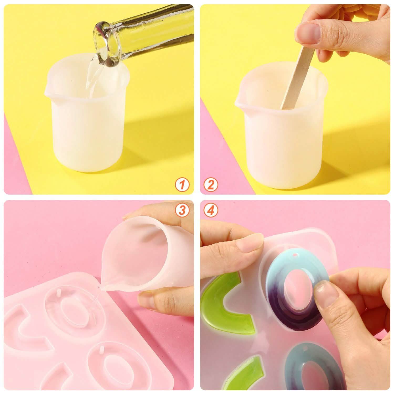 366-Pieces: Jewelry Making Silicone Earring Necklace Pendant Resin Casting Molds DailySale