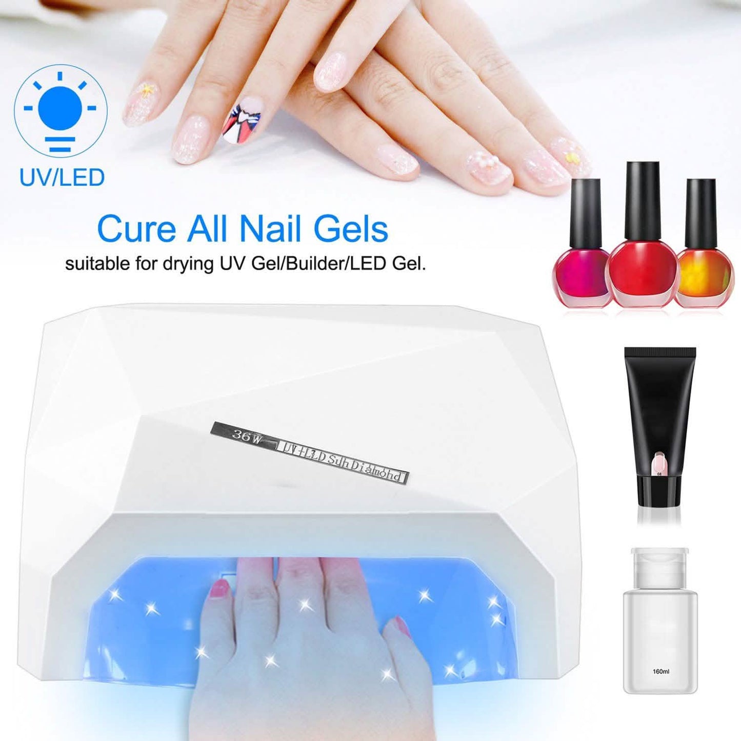 36W UV LED Lamp Nail Polish Dryer DailySale