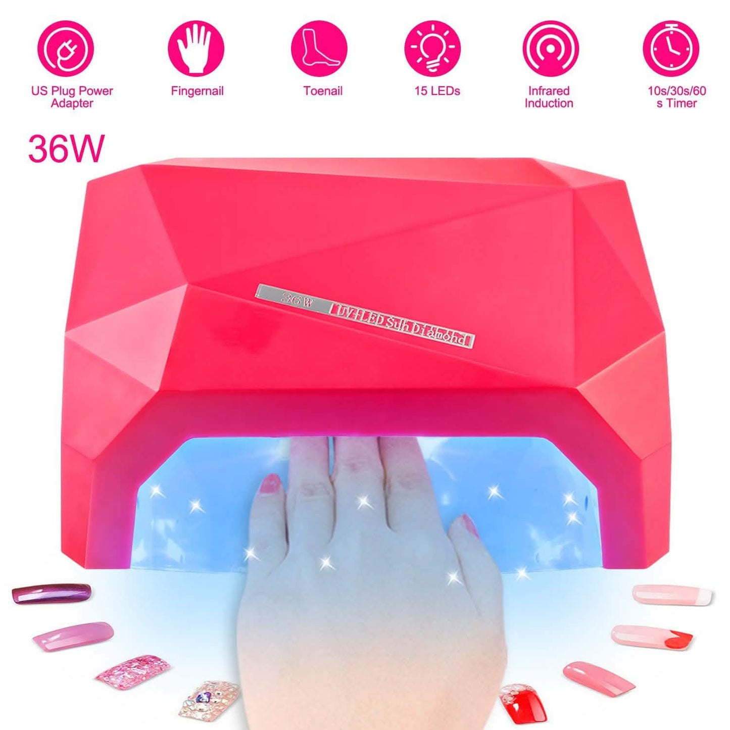 36W UV LED Lamp Nail Polish Dryer DailySale