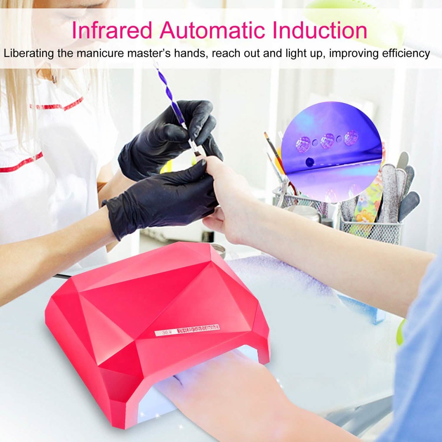 36W UV LED Lamp Nail Polish Dryer DailySale