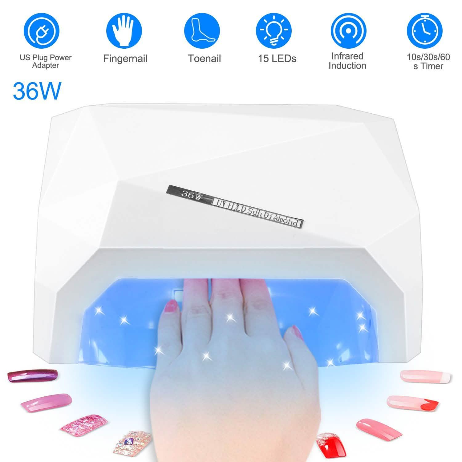 36W UV LED Lamp Nail Polish Dryer DailySale