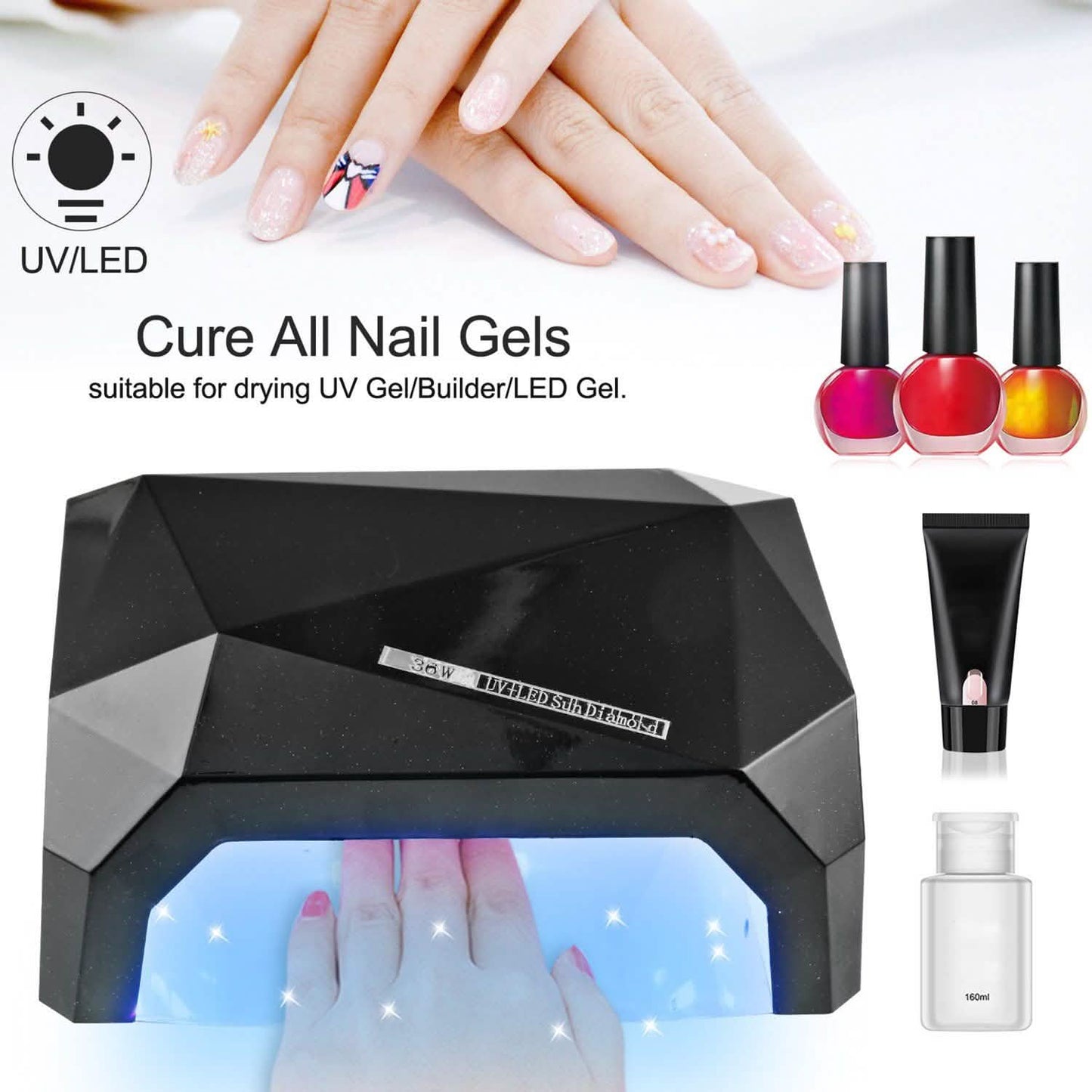 36W UV LED Lamp Nail Polish Dryer DailySale
