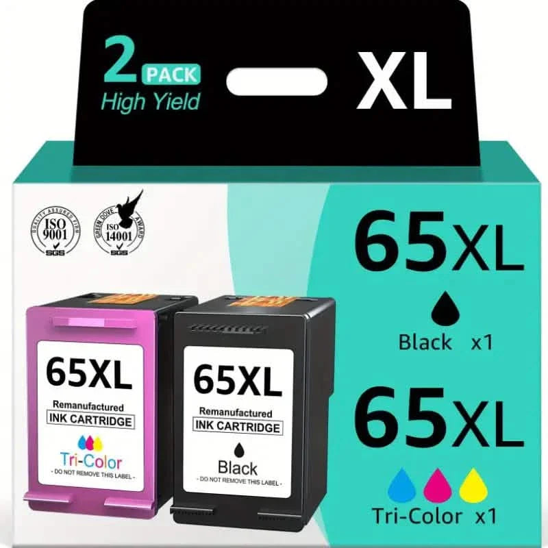 HP 65 / 65XL Black and Color Ink Cartridges DailySale