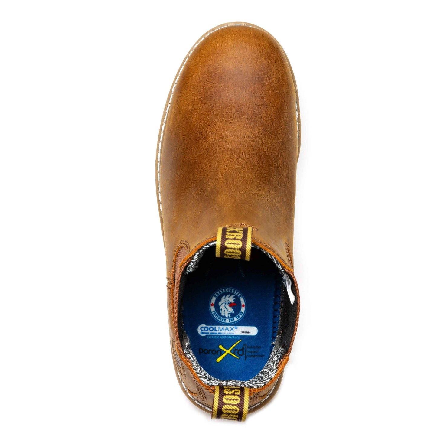 ROCKROOSTER Capitola Men's 6 inch Brown Wedge Work Boots SAP102