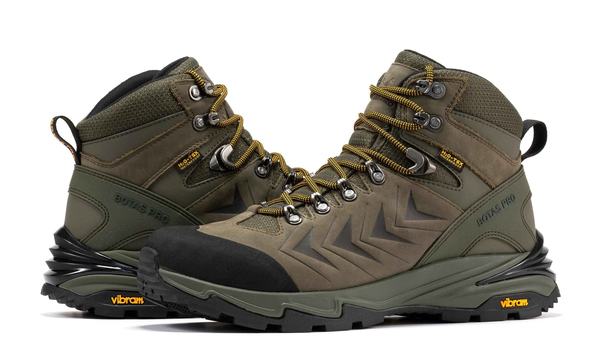 Botas Pro Olive 6 Inch Waterproof Hiking Boots with VIBRAM® Traction Lug Outsole  BP22123