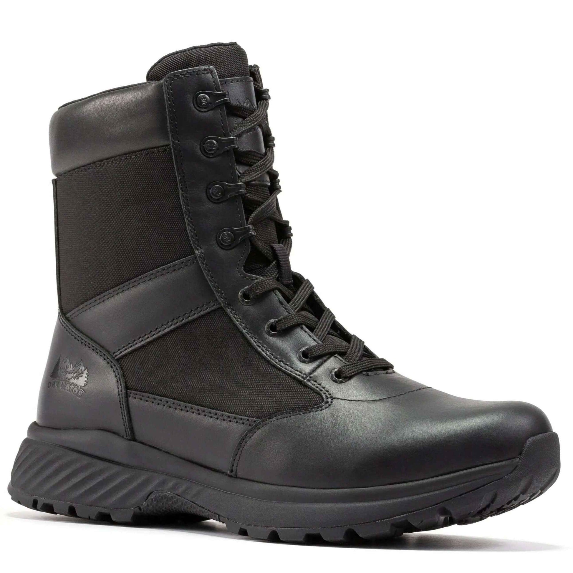 Botas Pro Black Men's 8 inch Side Zipper Military Tactical Boots BP703