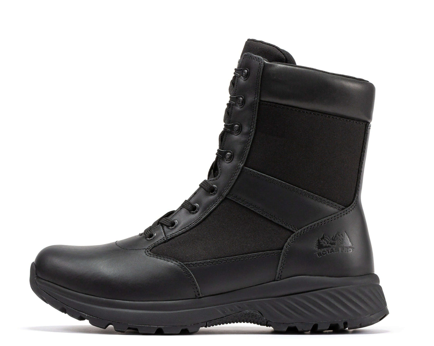 Botas Pro Black Men's 8 inch Side Zipper Military Tactical Boots BP703 Rock Rooster Footwear Inc