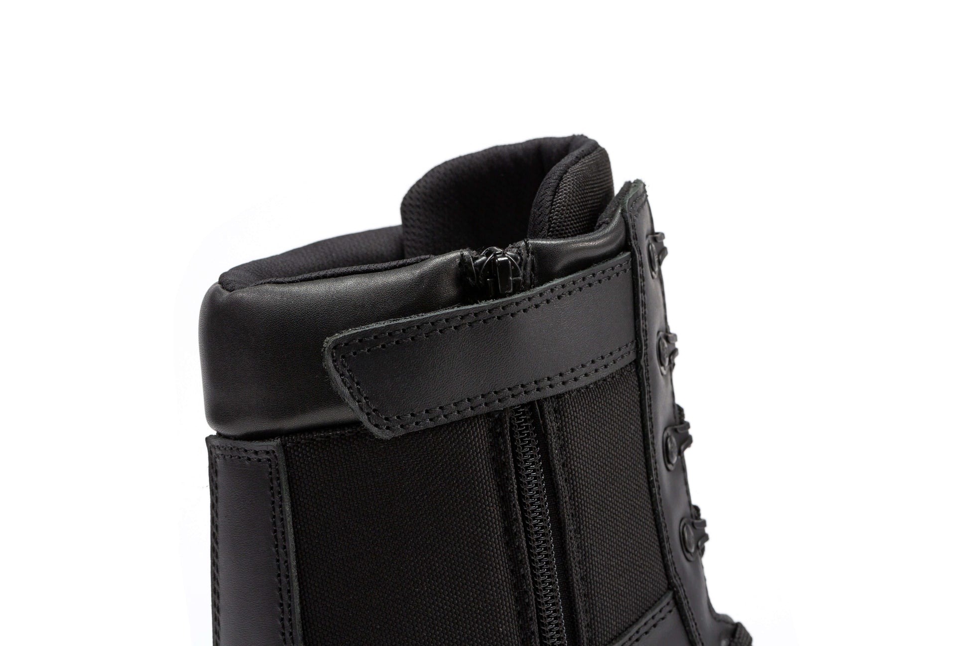 Botas Pro Black Men's 8 inch Side Zipper Military Tactical Boots BP703 Rock Rooster Footwear Inc