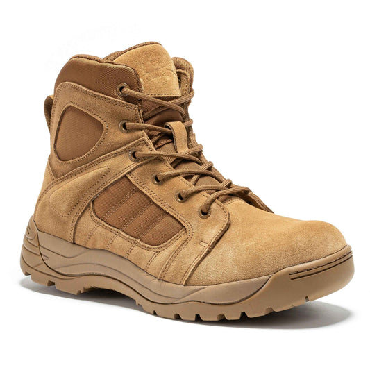 Botas Pro Coyote Men's 6 inch Side Zipper Rubber Sole Tactical Boots BMP111CT