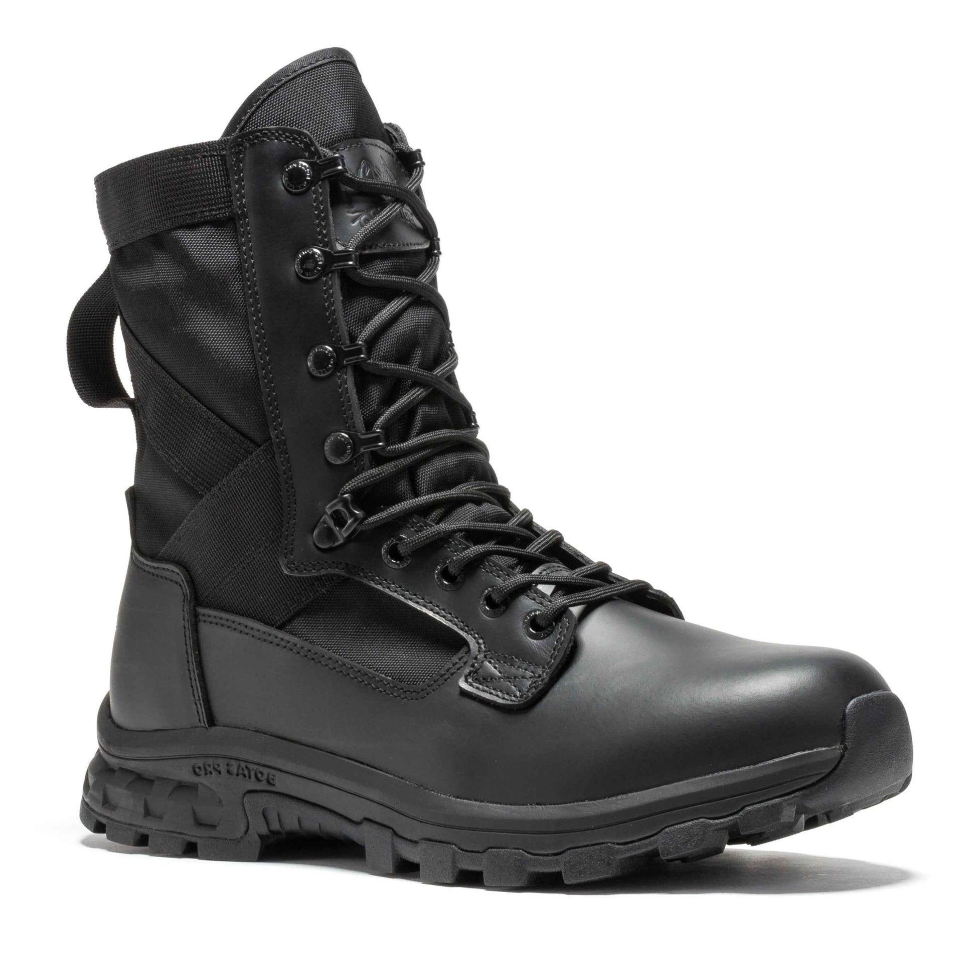 Botas Pro Black Men's 8 inch Side Zipper Military Tactical Boots BP401BK