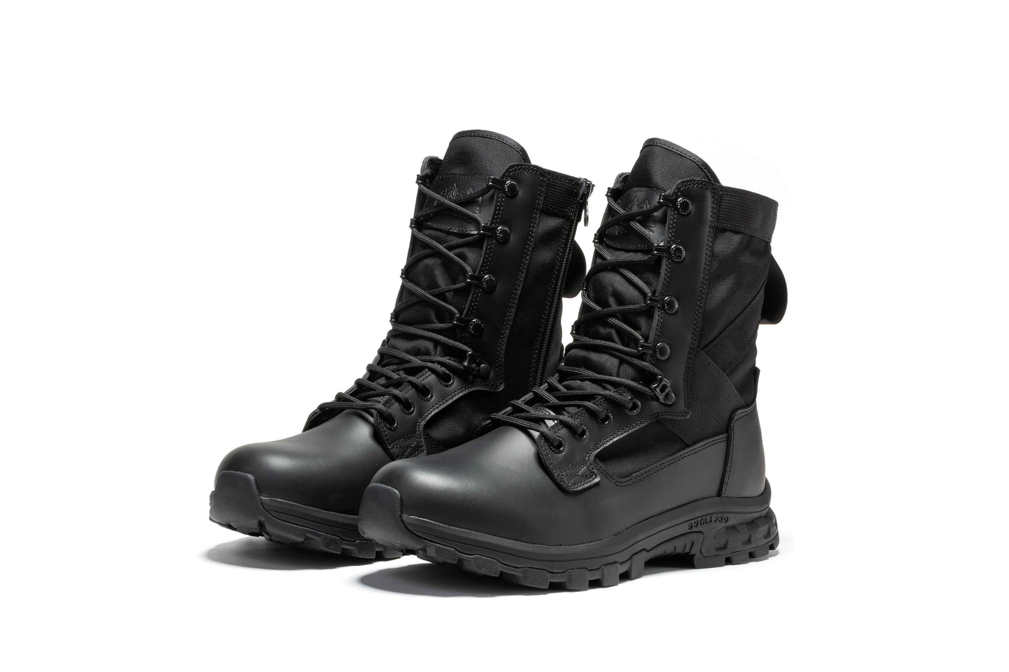 Botas Pro Black Men's 8 inch Side Zipper Military Tactical Boots BP401BK