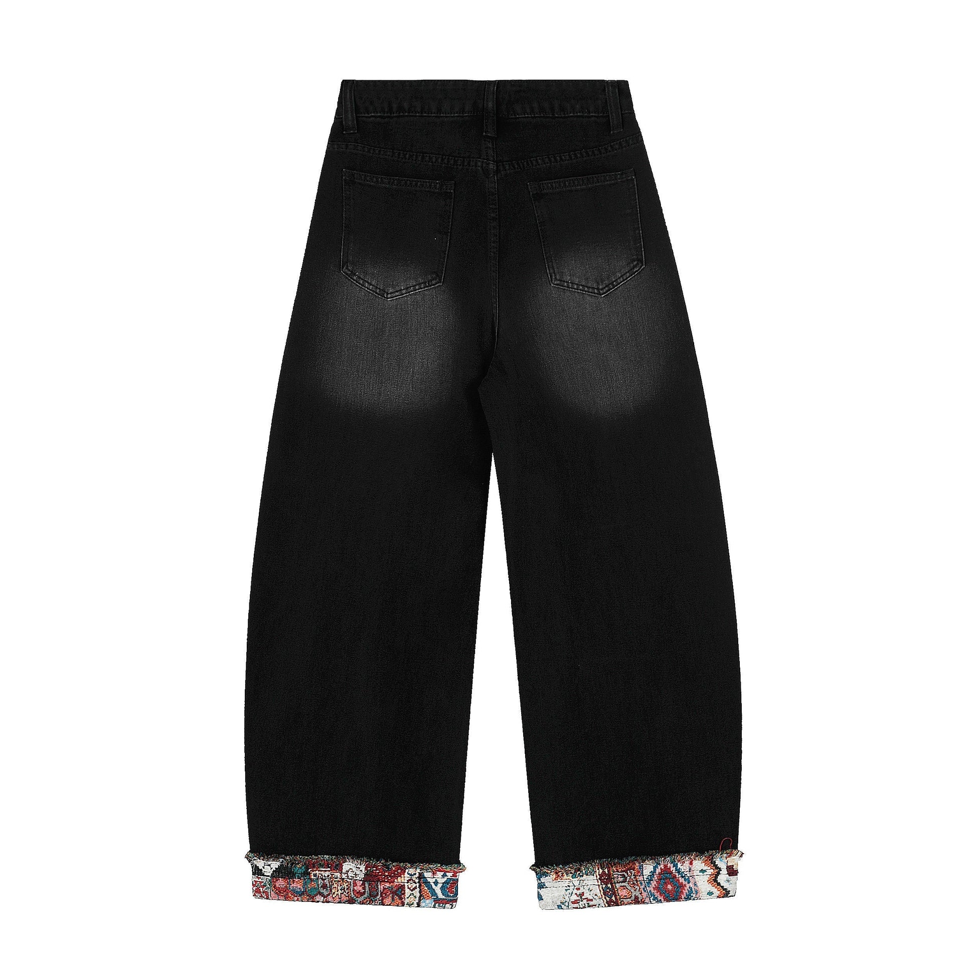 Patch Dream Washed Rose Jeans - Tapestry Patchwork Luxury Denim | LuxuryUrbanwear - Luxuryurbanwear