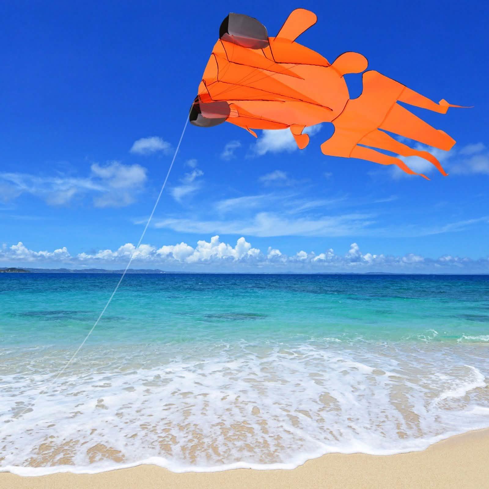 3D Kite Easy to Fly Orange Goldfish DailySale