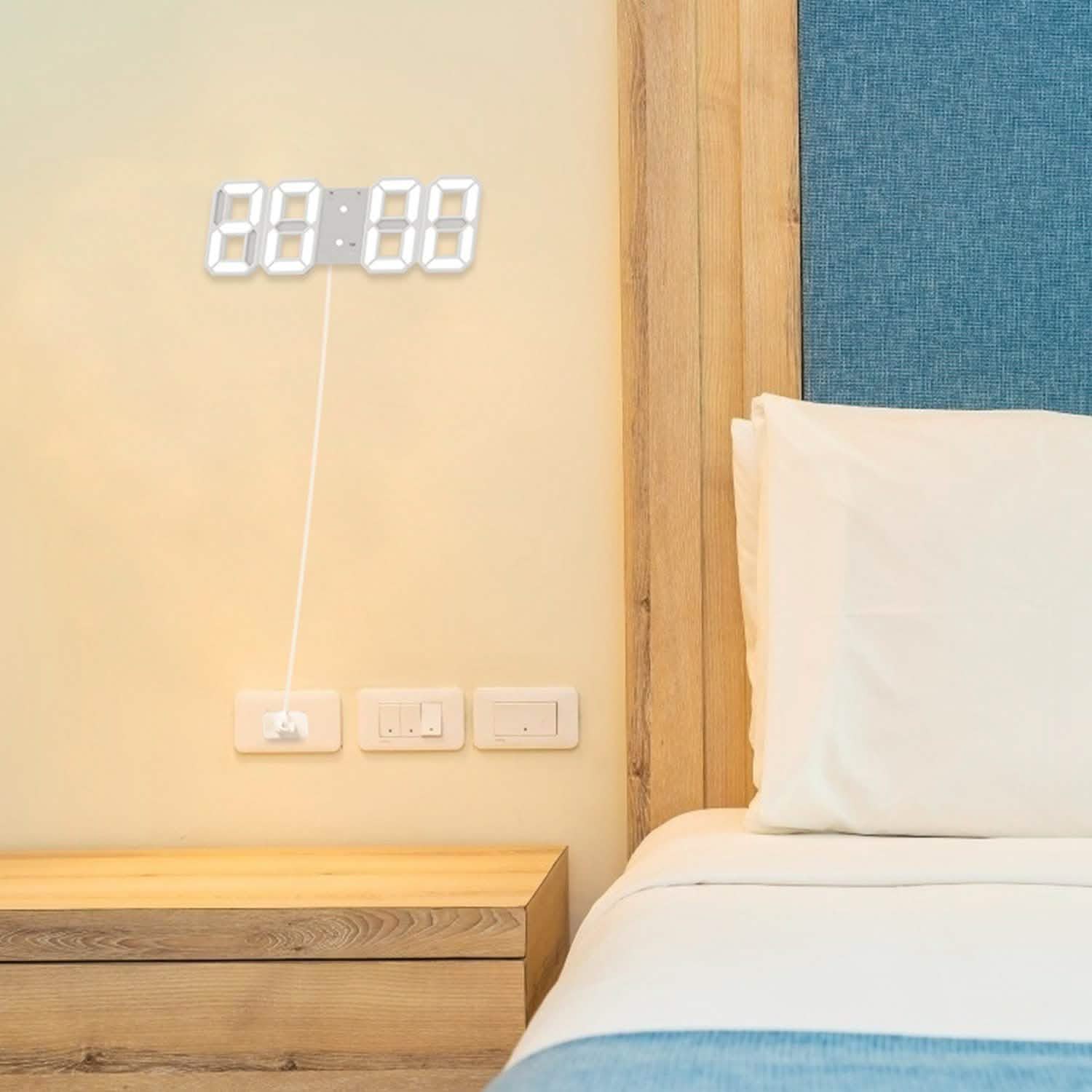 3D LED Digital Wall Clock DailySale