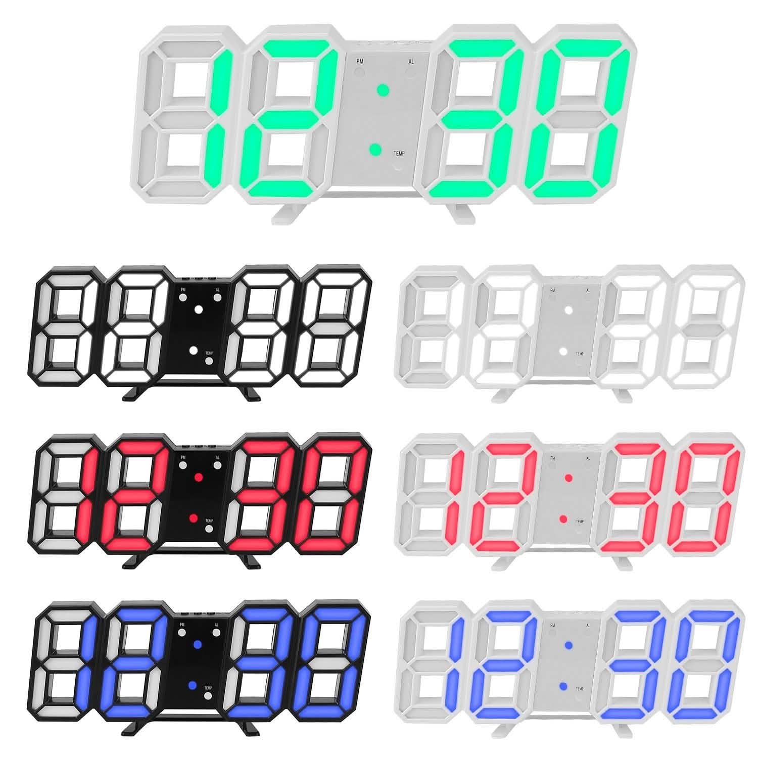 3D LED Digital Wall Clock DailySale