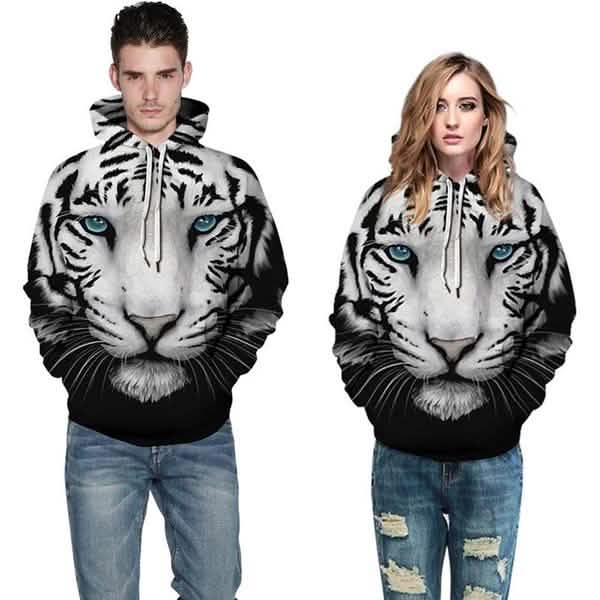 3D Tiger Print Unisex Sweatshirts DailySale