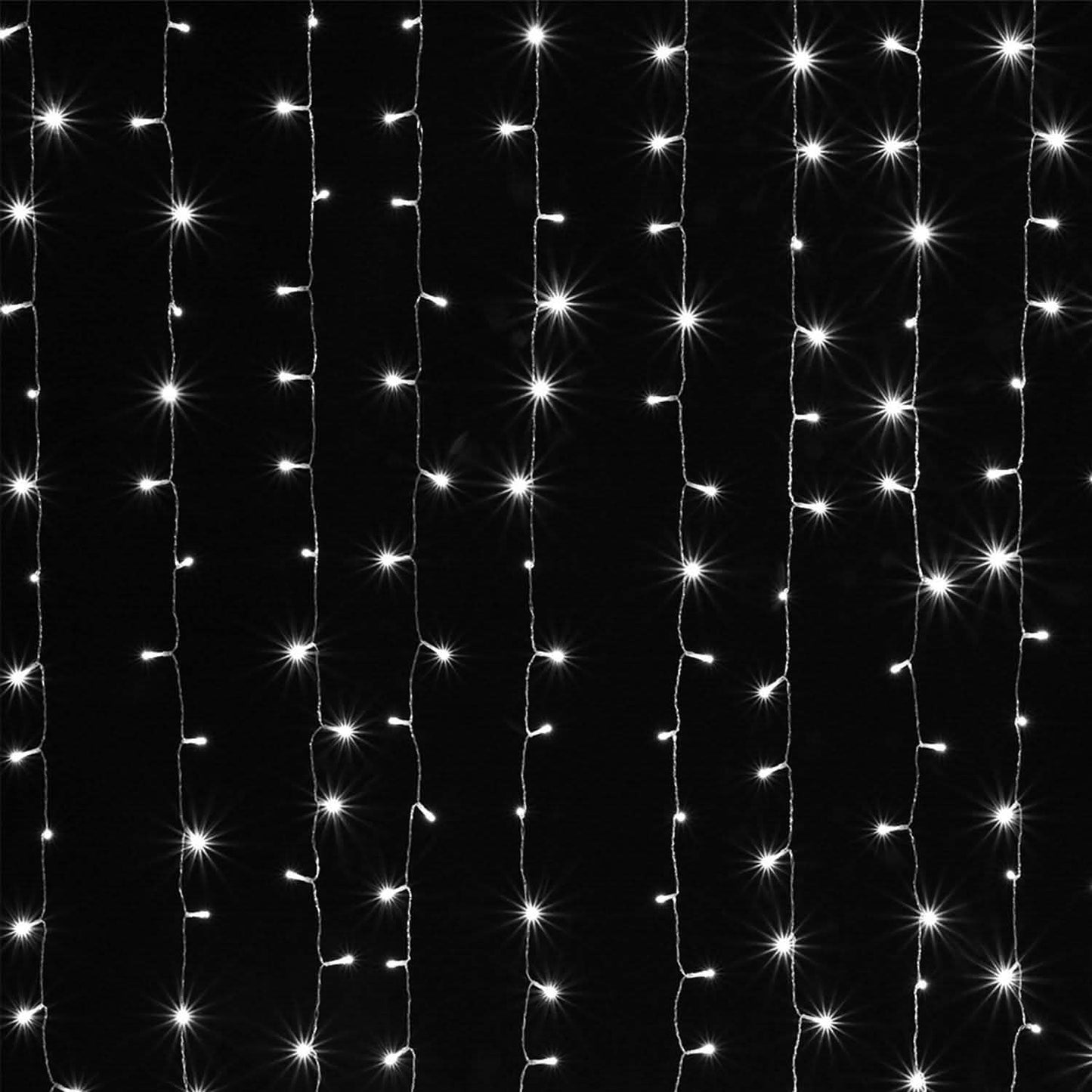 3m x 2m Cool White Waterproof Curtain Fairy String Lights with 8 Modes DailySale