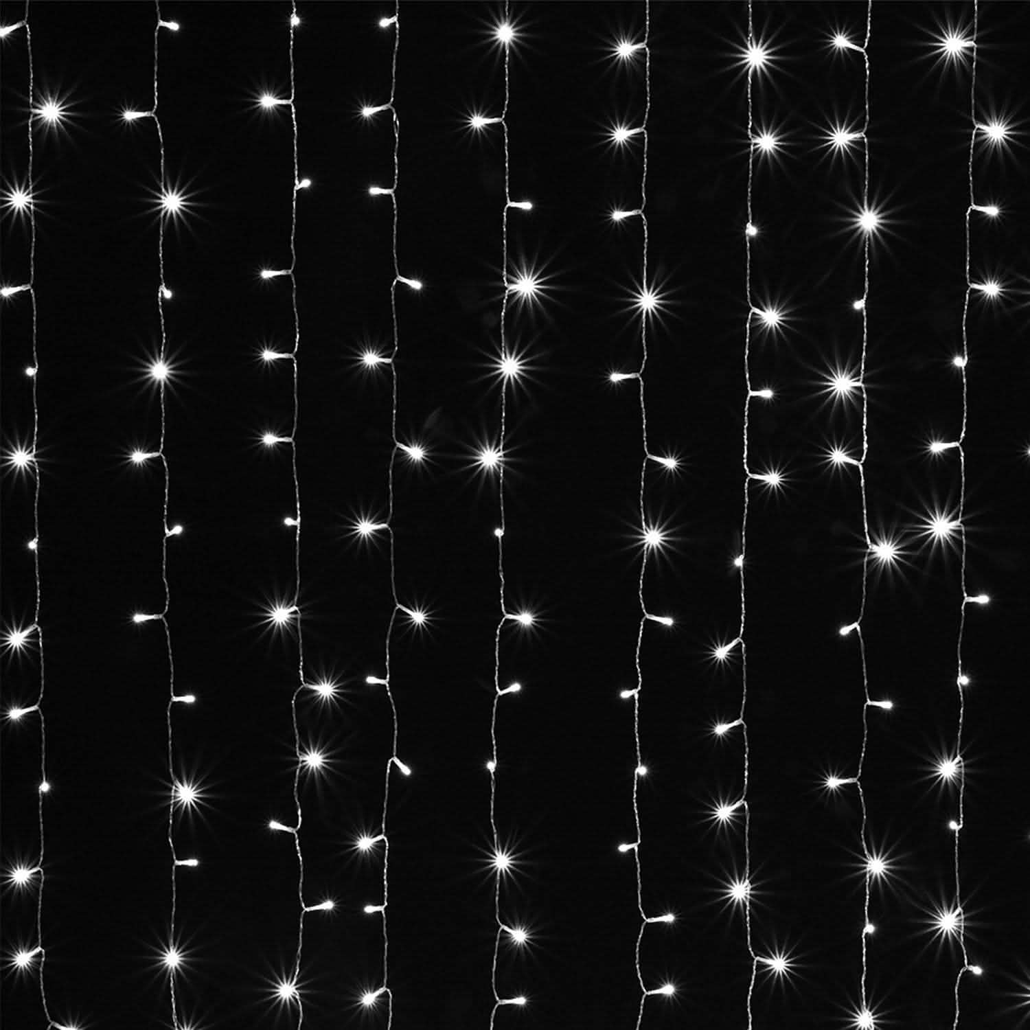 3m x 2m Cool White Waterproof Curtain Fairy String Lights with 8 Modes DailySale