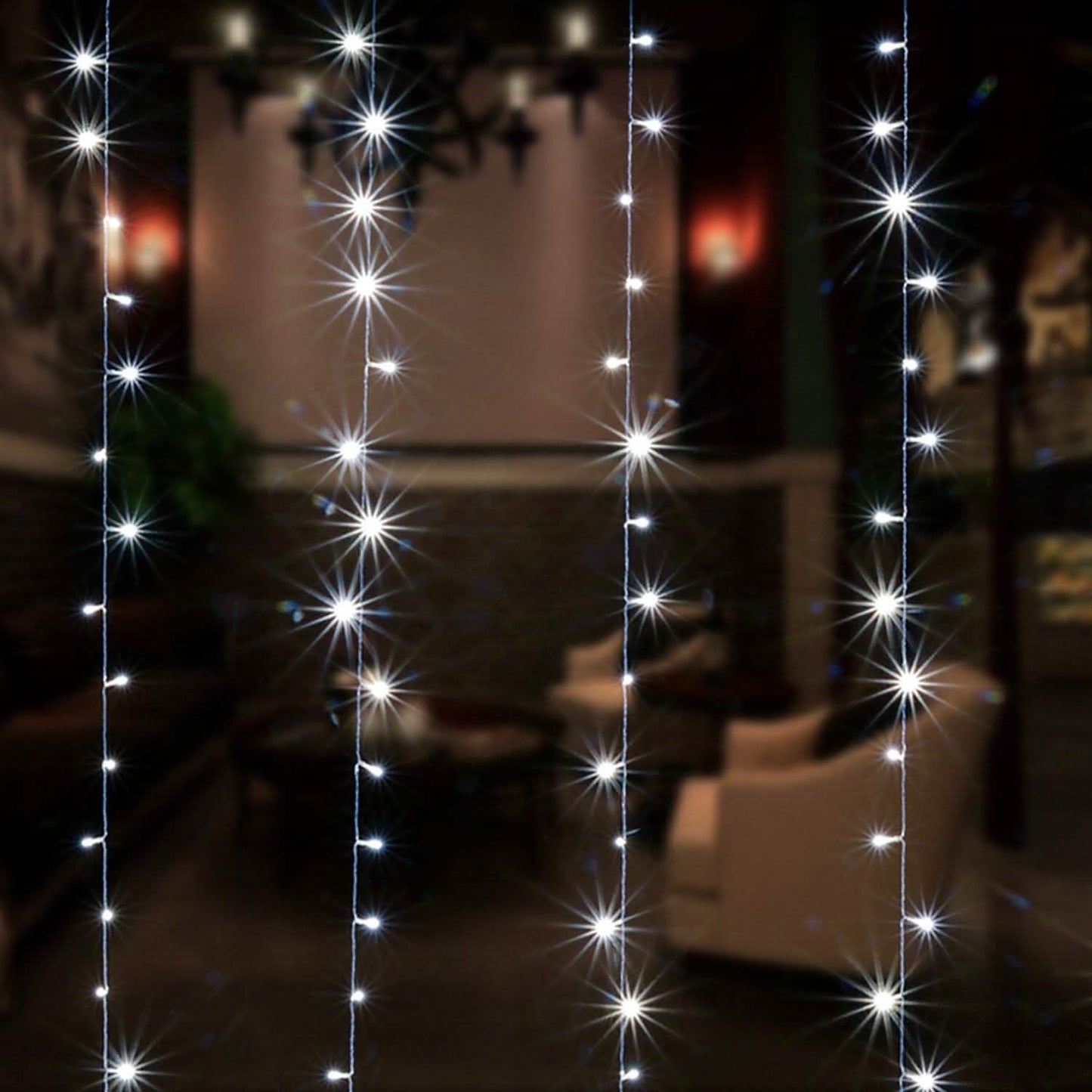 3m x 2m Cool White Waterproof Curtain Fairy String Lights with 8 Modes DailySale