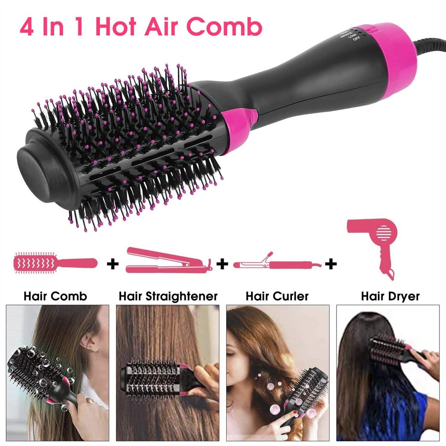 4-in-1 Hair Dryer Volumizer Brush DailySale