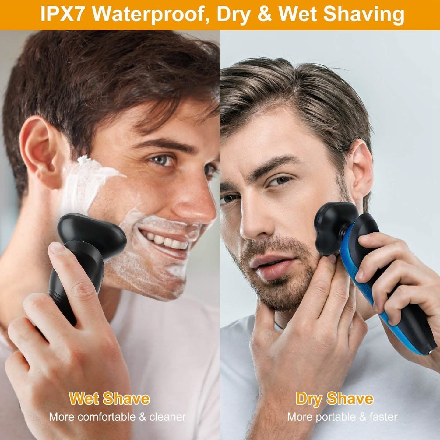 4-in-1 IPX7 Waterproof Beard Trimmer Cordless Razor for Men DailySale