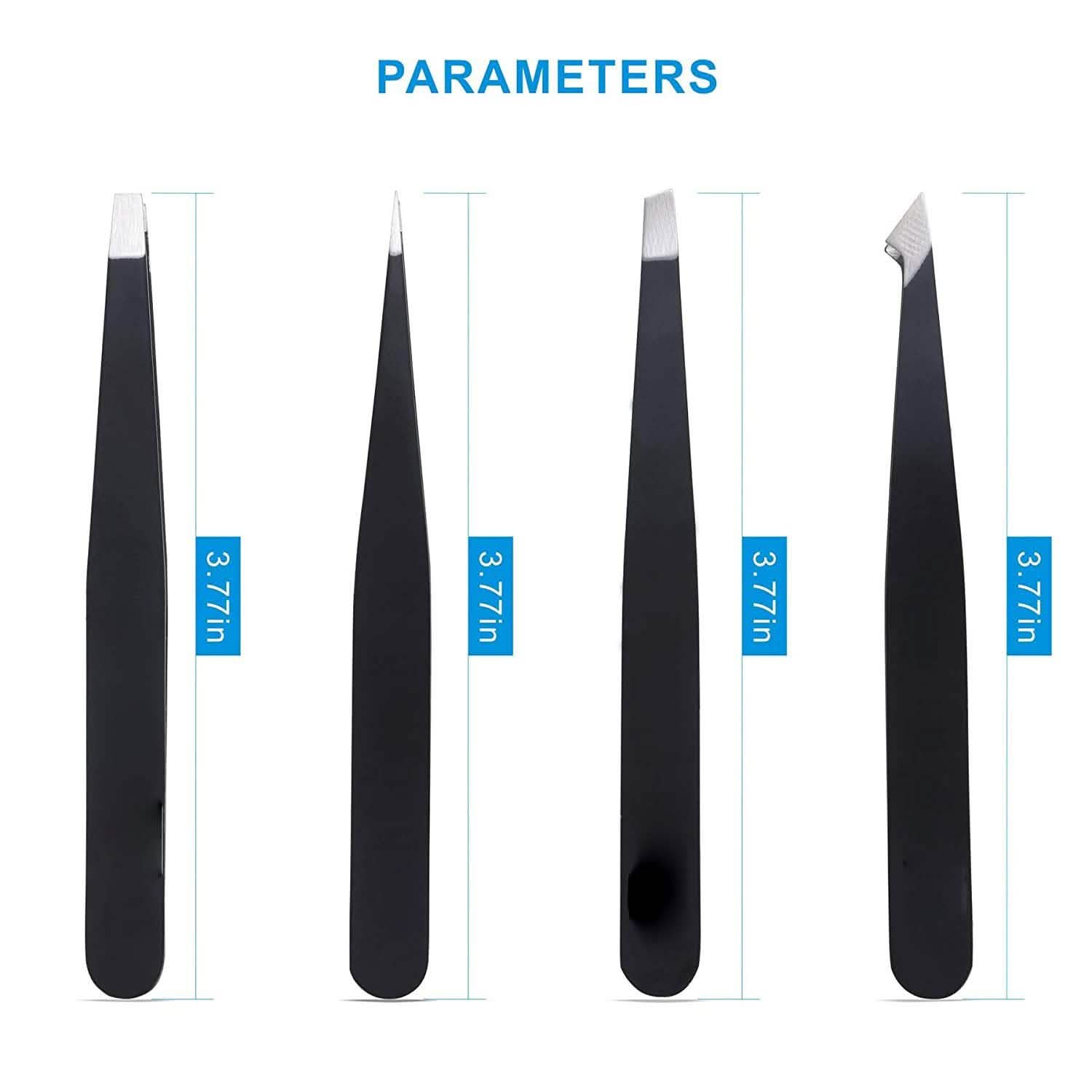 4-in-1 Professional Stainless Steel Tweezers for Eyebrows DailySale