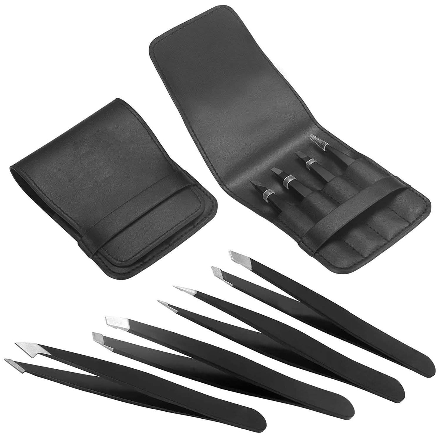4-in-1 Professional Stainless Steel Tweezers for Eyebrows DailySale
