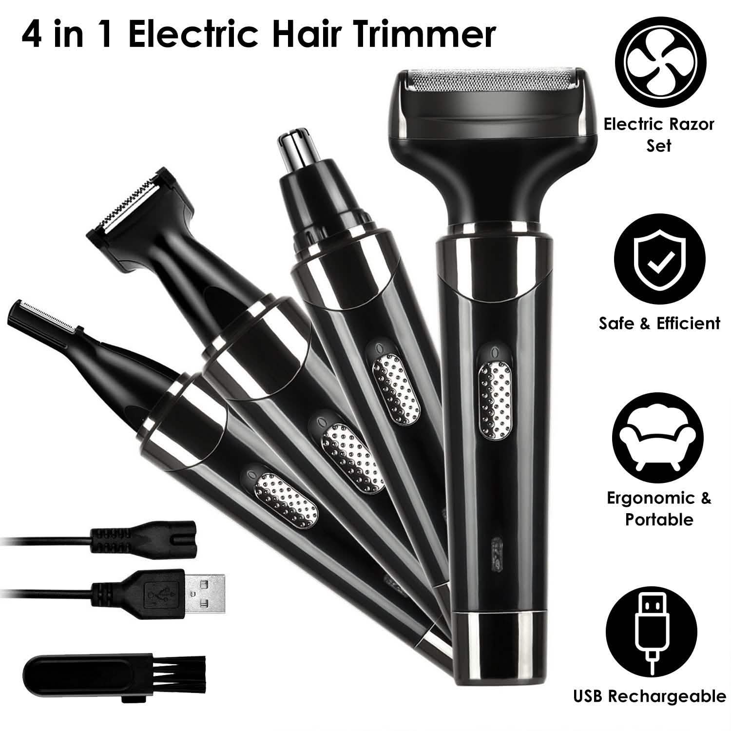 4-in-1 Rechargeable Hair Trimmer DailySale