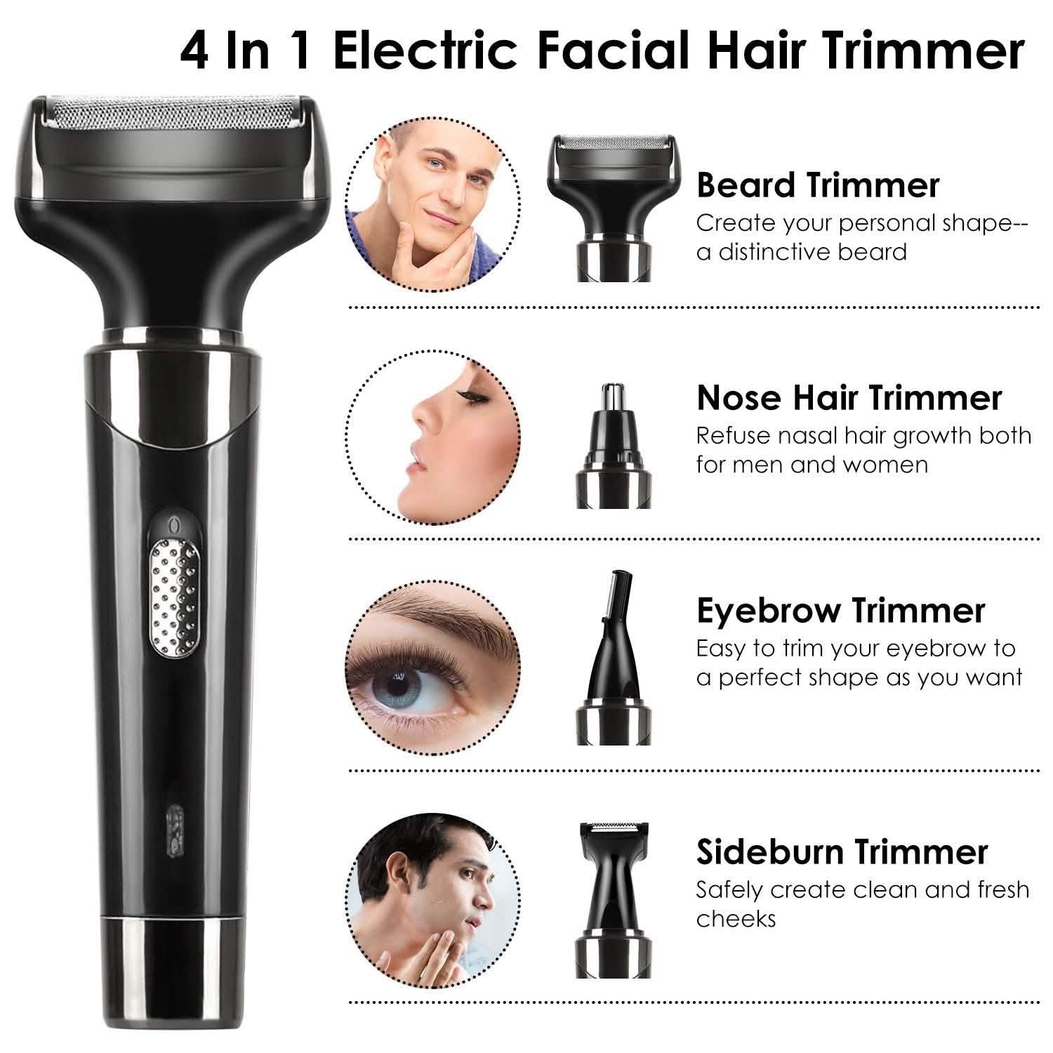 4-in-1 Rechargeable Hair Trimmer DailySale