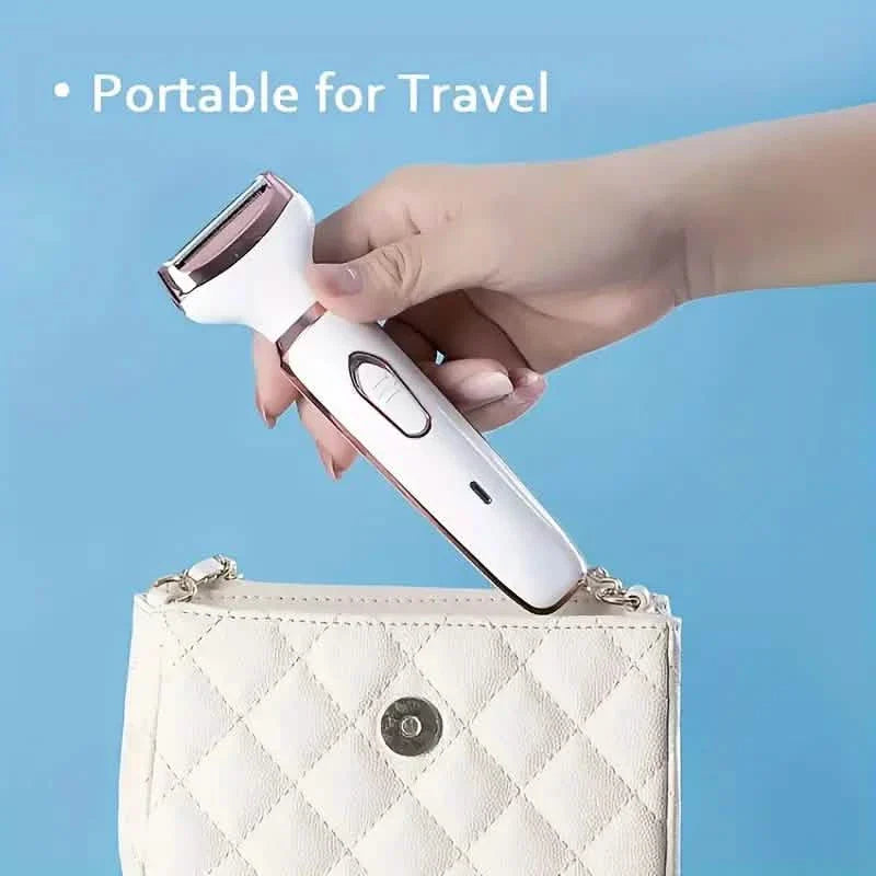 4-in-1 Silky-Smooth Electric Shaver for Women - Wet/Dry, USB Rechargeable & Portable for Full Body Use DailySale