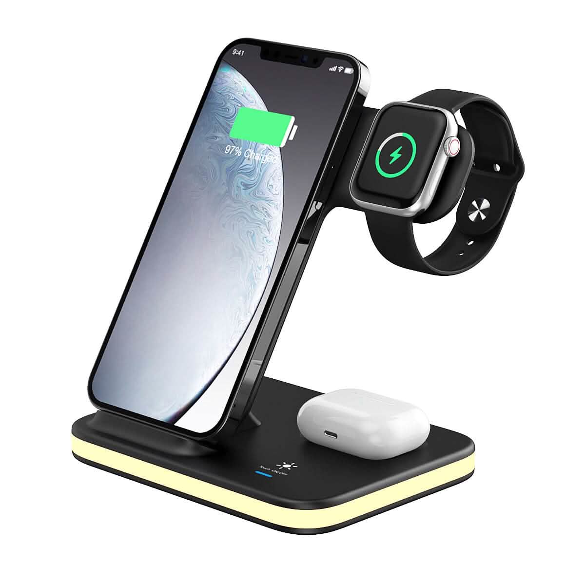4-in-1 Wireless Charging Stand with Night Light DailySale