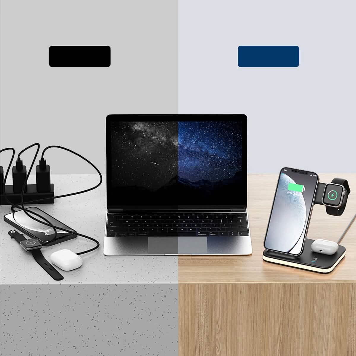 4-in-1 Wireless Charging Stand with Night Light DailySale