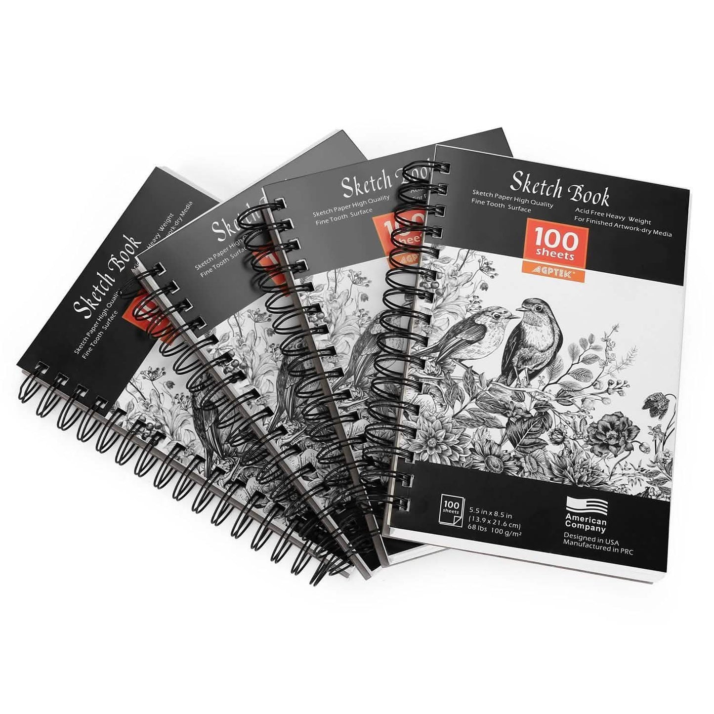 4-Pack: 100 Sheets Sketch Book DailySale