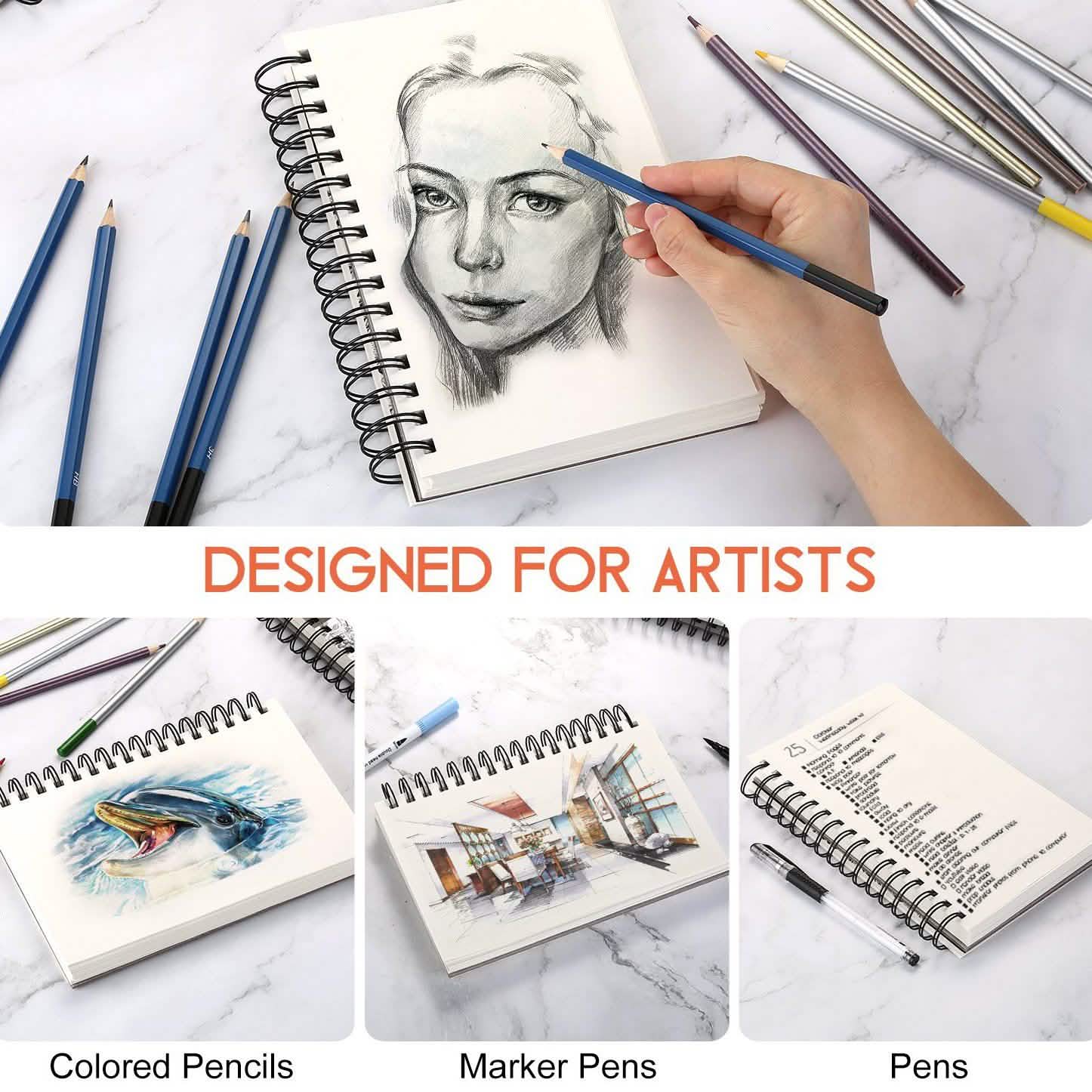 4-Pack: 100 Sheets Sketch Book DailySale
