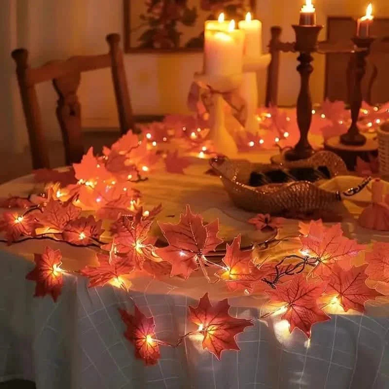 4-Pack: 2M 20LED Fall Garland Fall Decorations LED DailySale