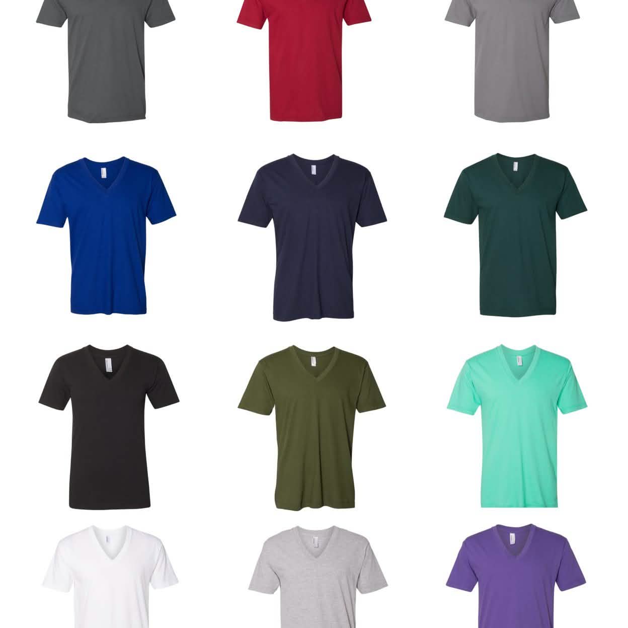 4-Pack: American Apparel Men's Short-Sleeve V-Neck T-Shirts DailySale