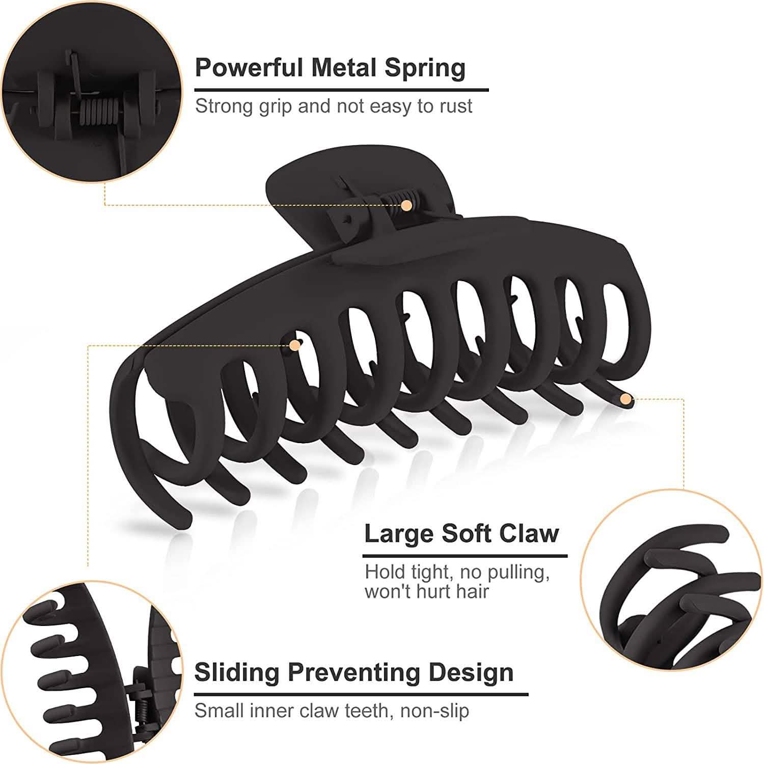 4-Pack: Big Hair Claw Clips DailySale